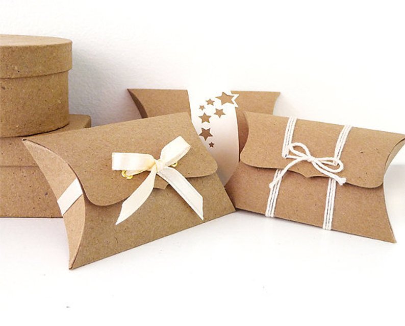Kraft Pillow Boxes