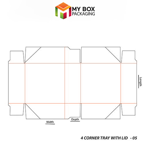 Accurate 4 Corner Tray with Lid Boxes Wholesale